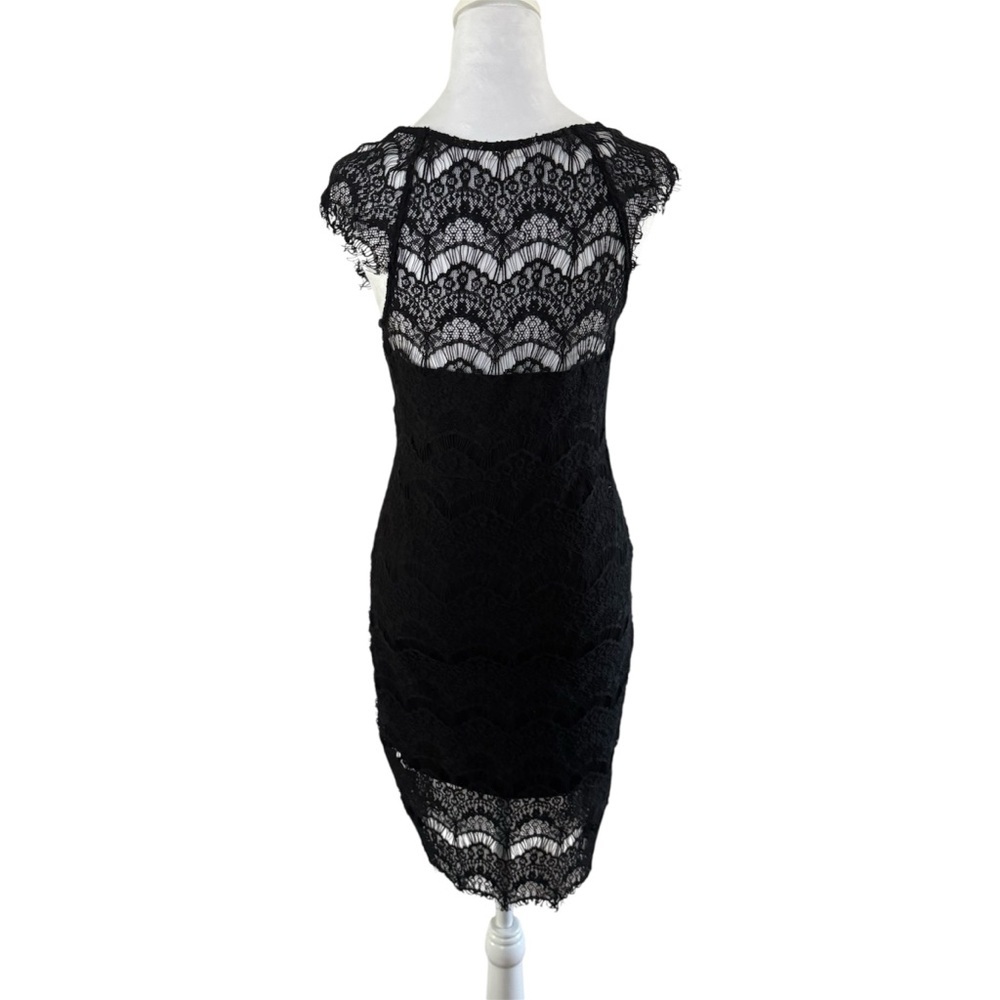 Intimately Free People Peekaboo Lace Hi-Low Dress | Black | S - Picture 5 of 13